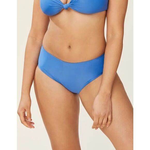 🐿️ NWT Andie Swim The Hipster Bikini Bottoms In HRZ Blue Size XXXL - Picture 1 of 7